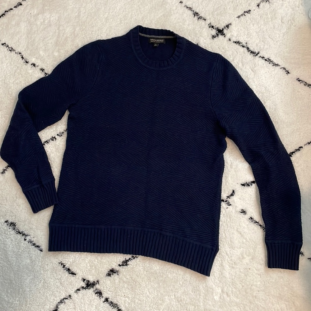 Banana Republic Navy Crew Neck Sweater